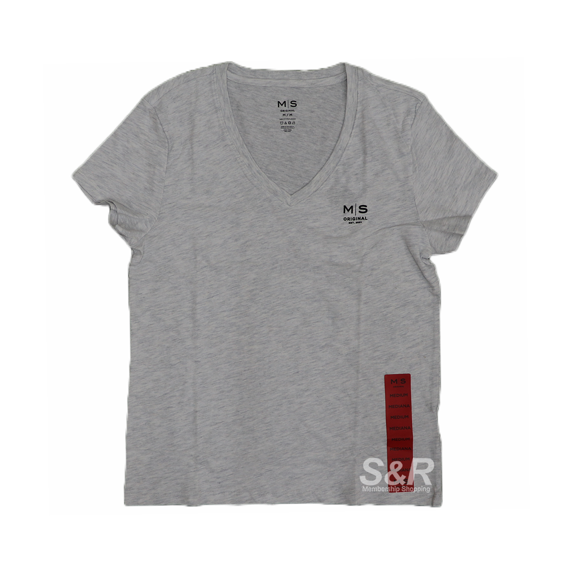 Member's Selection Women's V-Neck Tee Medium 1pc